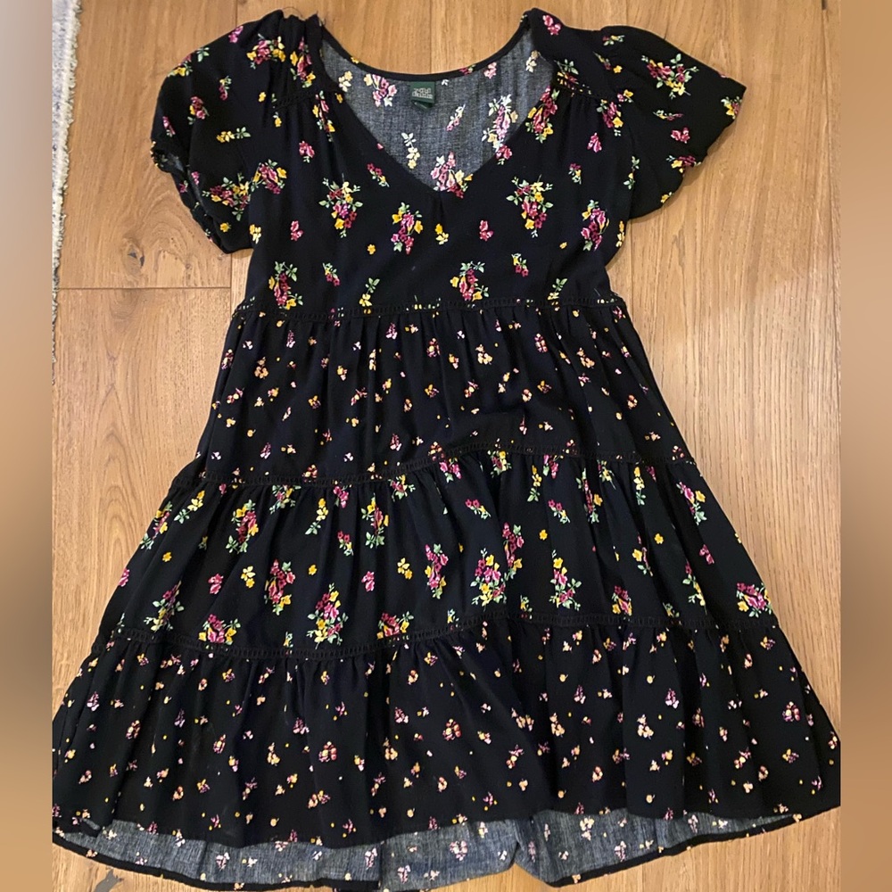 Wild Fable Pink and Purple Smocked Sundress